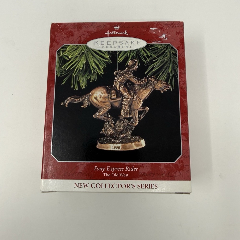 Hallmark Keepsake Ornament Pony Express Rider The Old West Collector's Series